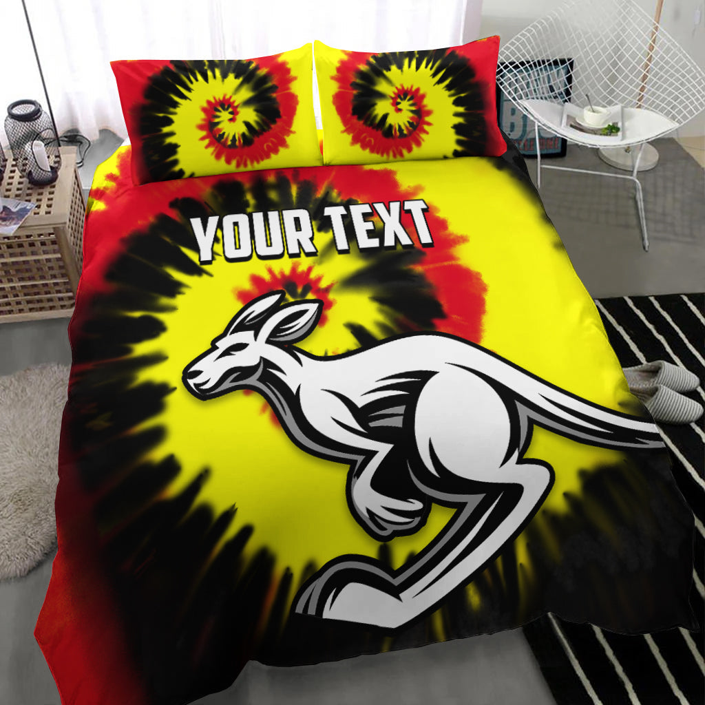 (Custom Personalised) Australia Aboriginal Bedding Set Colorful Tie Dye - Vibe Hoodie Shop