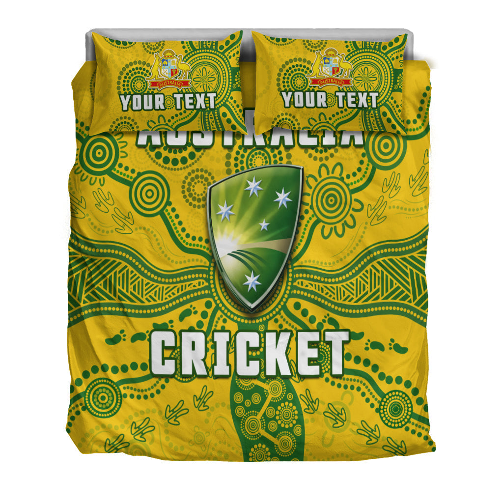 (Custom Personalised) Cricket Australia Bedding Set Aussie 2022 Indigenous Special Version - Vibe Hoodie Shop