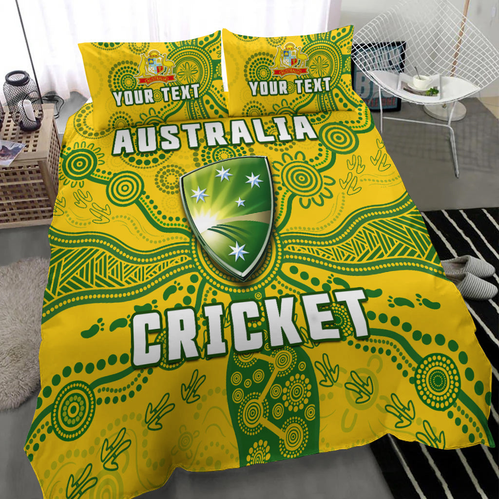 (Custom Personalised) Cricket Australia Bedding Set Aussie 2022 Indigenous Special Version - Vibe Hoodie Shop