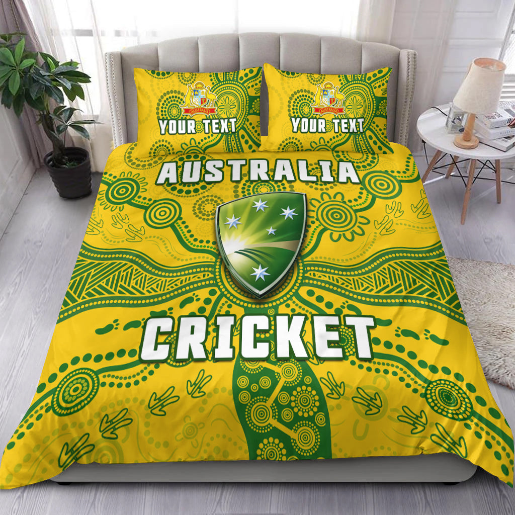 (Custom Personalised) Cricket Australia Bedding Set Aussie 2022 Indigenous Special Version - Vibe Hoodie Shop