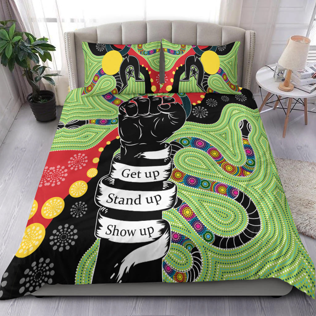 Aboriginal NAIDOC Week Bedding Set Stronger Together Unique Style - Vibe Hoodie Shop
