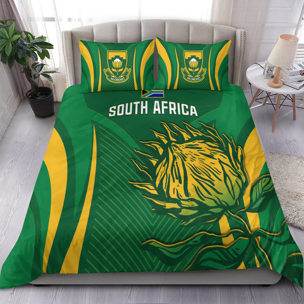South Africa Cricket Bedding Set Proteas Champion - Vibe Hoodie Shop
