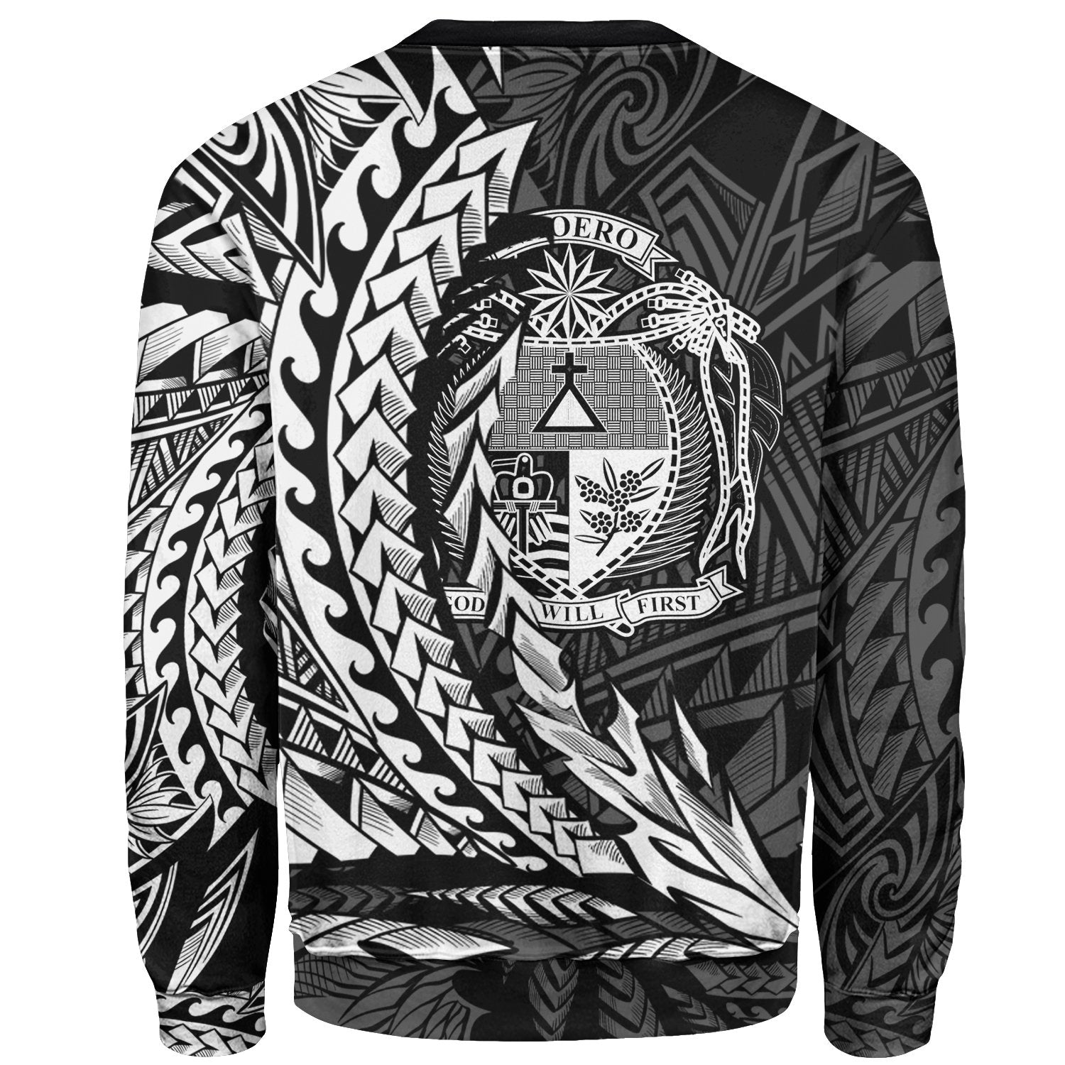 Nauru Sweatshirt - Wings Style White Color - Vibe Hoodie Shop