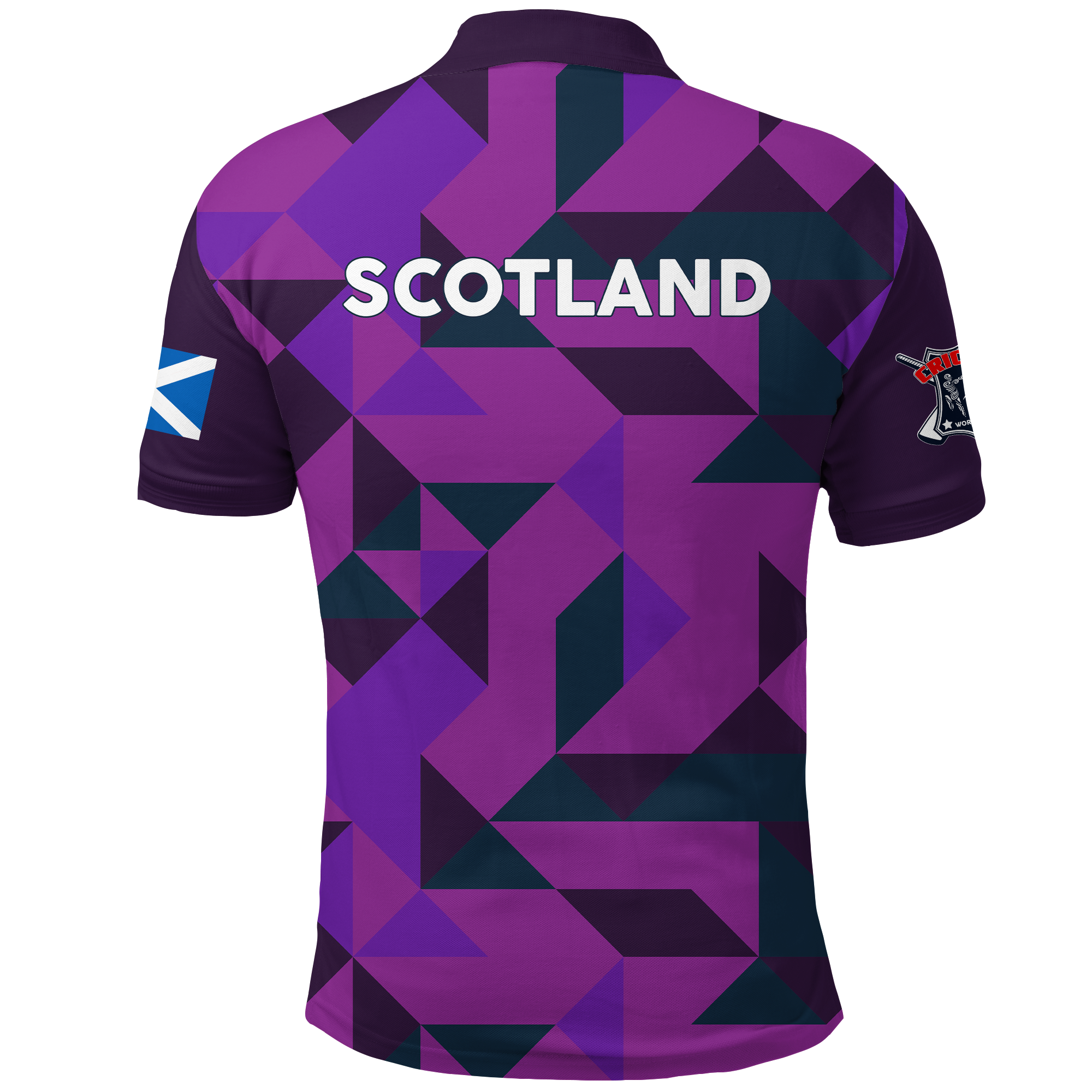 Scotland Cricket Thistle T20 World Cup Men's Polo Shirt - - Vibe Hoodie Shop