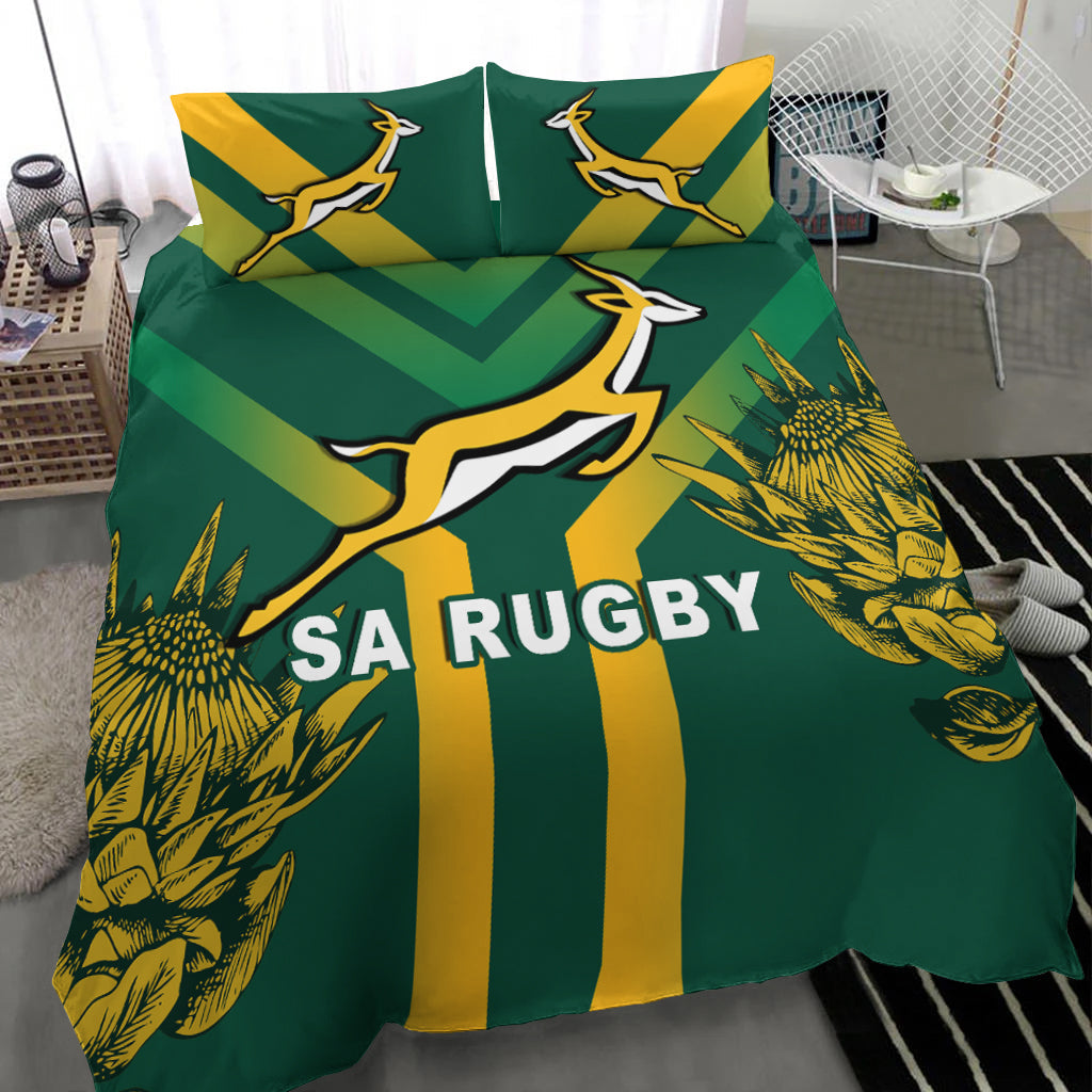 South Africa Rugby 2021 Bedding Set Bokke Version Special - Vibe Hoodie Shop