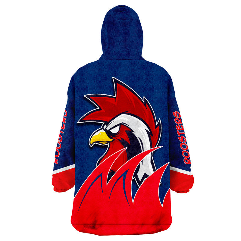 Roosters Rugby Wearable Blanket Hoodie - Vibe Hoodie Shop