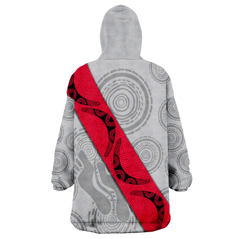 Australian Football League-Bombers Wearable Blanket Hoodie - Gray - Vibe Hoodie Shop