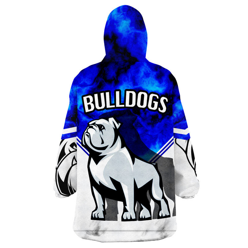 Bulldogs Rugby Wearable Blanket Hoodie - Vibe Hoodie Shop