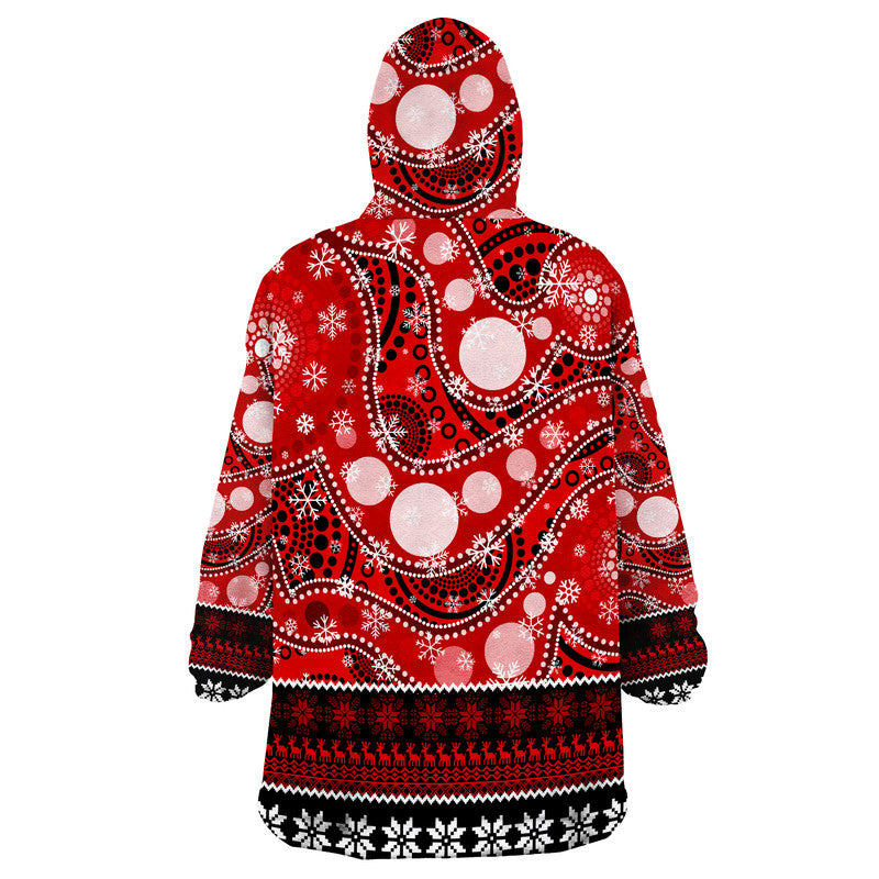 Melbourne Renegades Christmas Mix Aboriginal Wearable Blanket Hoodie - Vibe Hoodie Shop