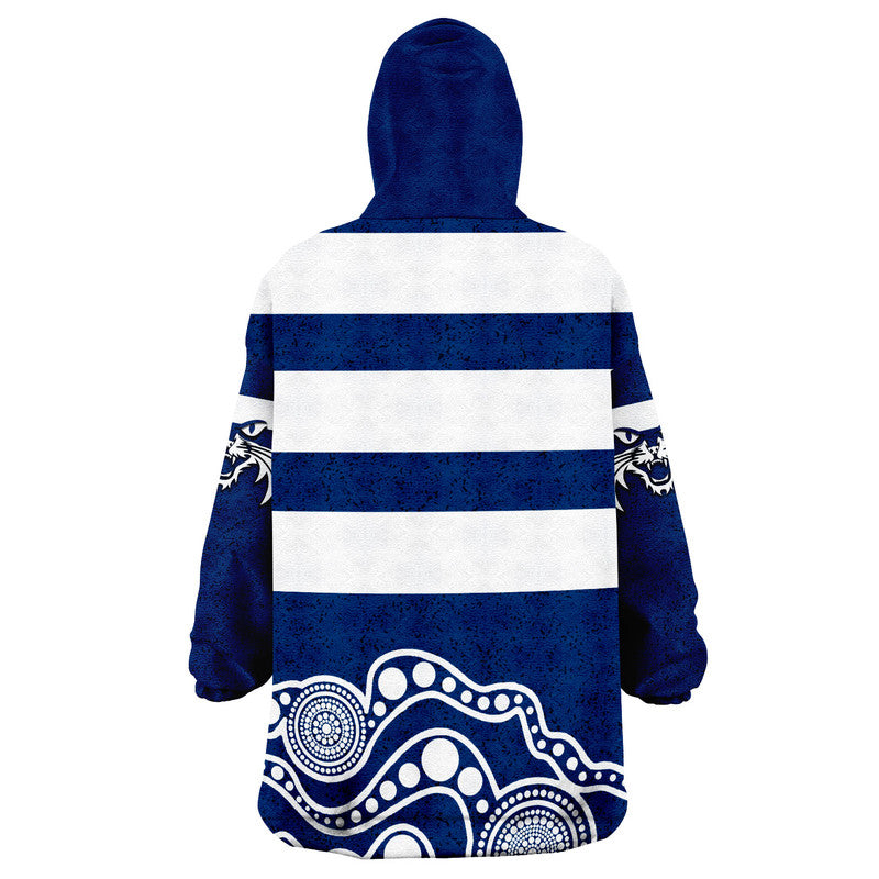 Australian Football League-Cats Jersey Wearable Blanket Hoodie - Vibe Hoodie Shop