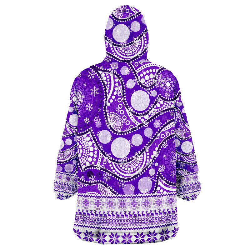 Hobart Hurricanes Christmas Mix Aboriginal Wearable Blanket Hoodie - Vibe Hoodie Shop