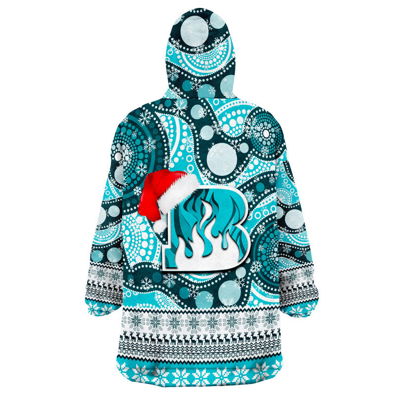 Brisbane Heat Christmas Mix Aboriginal Wearable Blanket Hoodie - Vibe Hoodie Shop