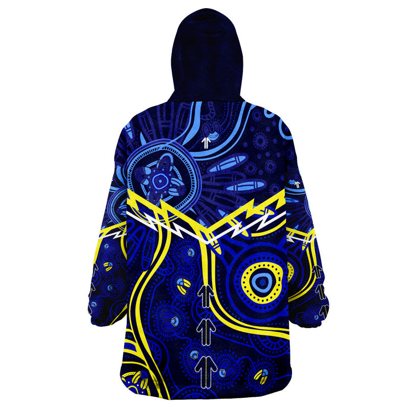 Cowboys Rugby Wearable Blanket Hoodie Aboriginal Jersey - Vibe Hoodie Shop