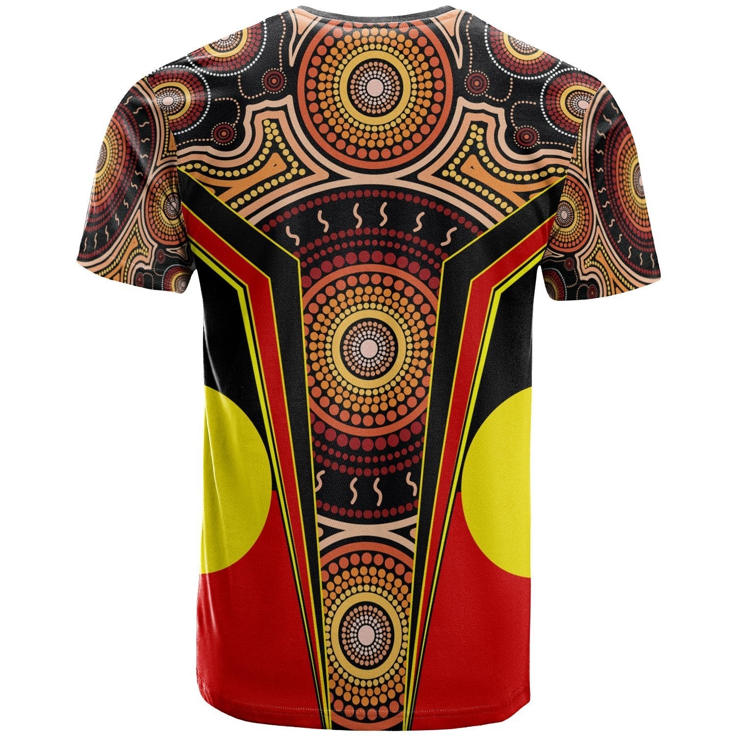 T shirt - Aboriginal With Dot Painting Art - Vibe Hoodie Shop