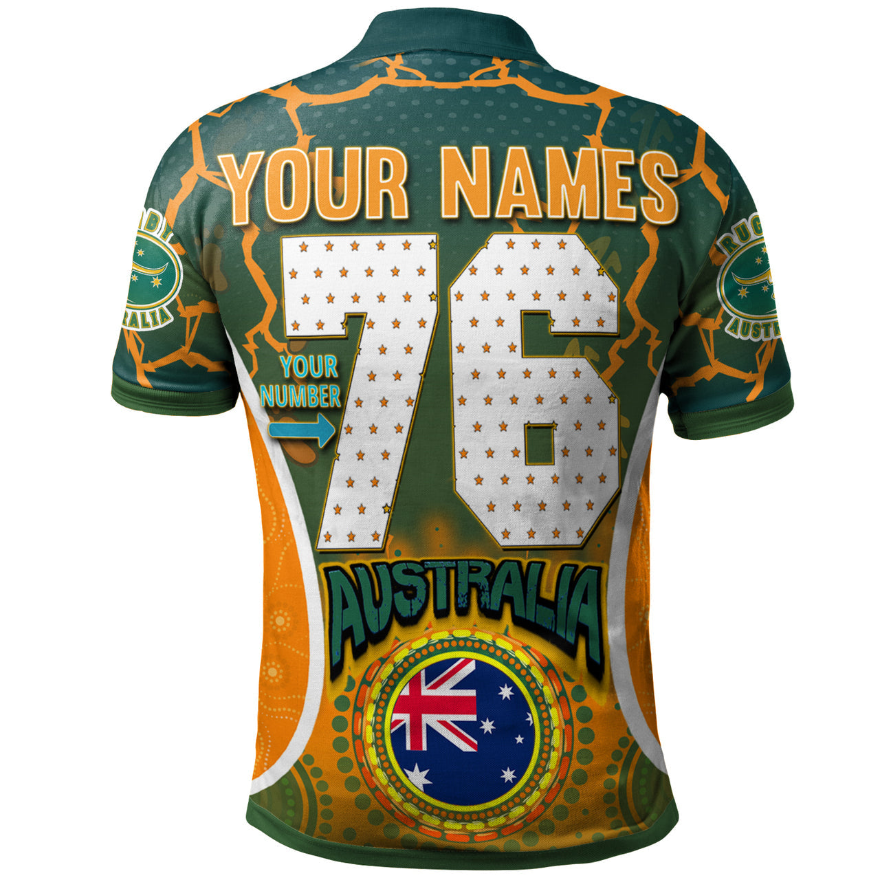 Australia National Rugby Union Custom Aboriginal Polo shirt - The Indigenous 2022 Wallabies Squad RLT13 - Vibe Hoodie Shop