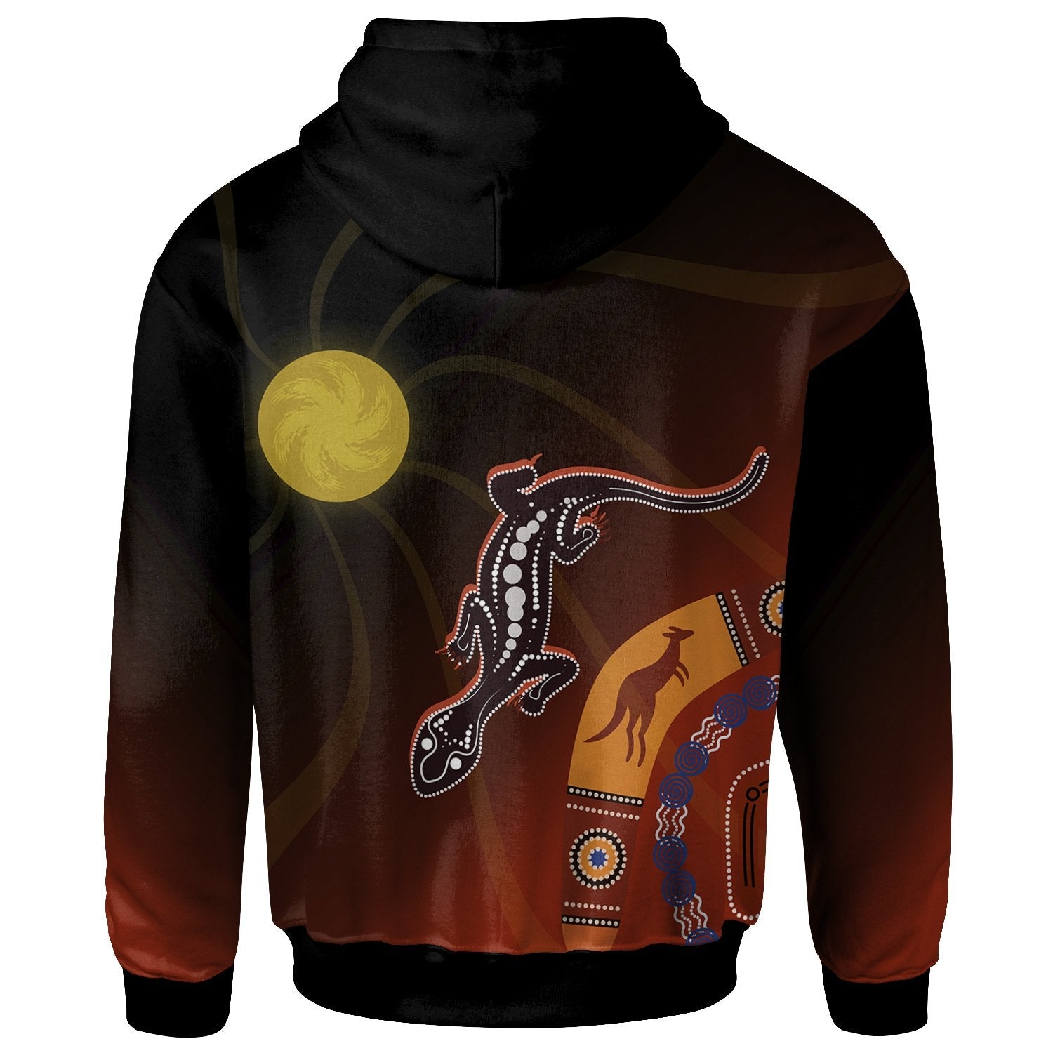 Aboriginal Hoodie - Flowers On The Land - Vibe Hoodie Shop