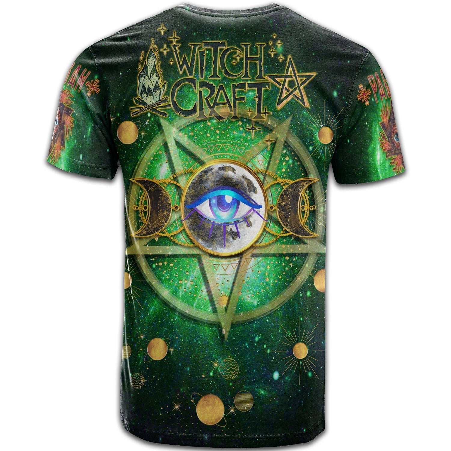 Celtic Pagan Deer T shirt - Moon Phases Deer with Tree of Life - Vibe Hoodie Shop