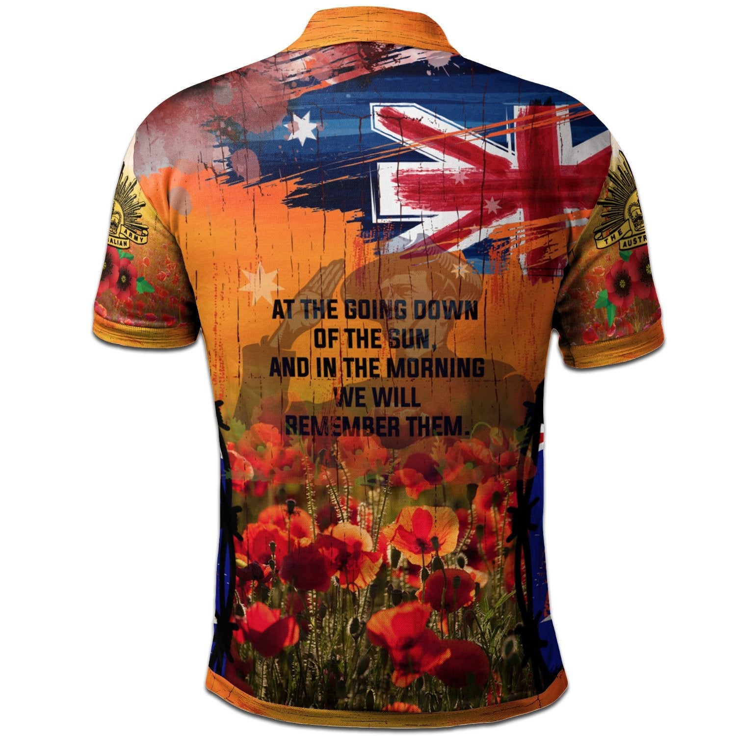 Australia ANZAC Day 2021 Polo Shirt - ANZAC Day Commemoration 1939 - 1945 - Vibe Hoodie Shop