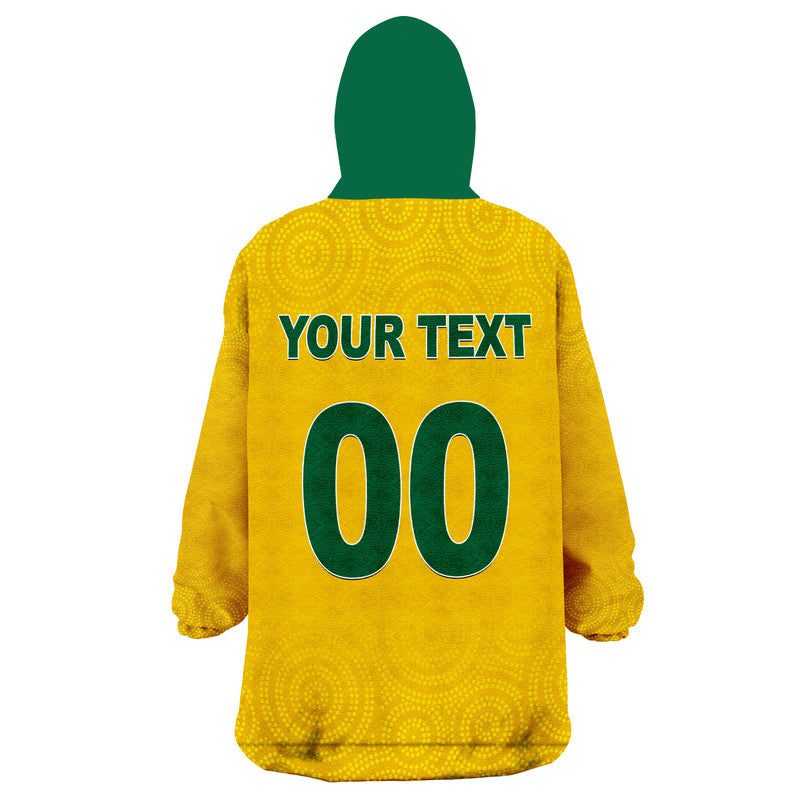 (Custom Personalised And Number) Australia Jillaroos Rugby Wearable Blanket Hoodie Women World Cup 2022 - Vibe Hoodie Shop