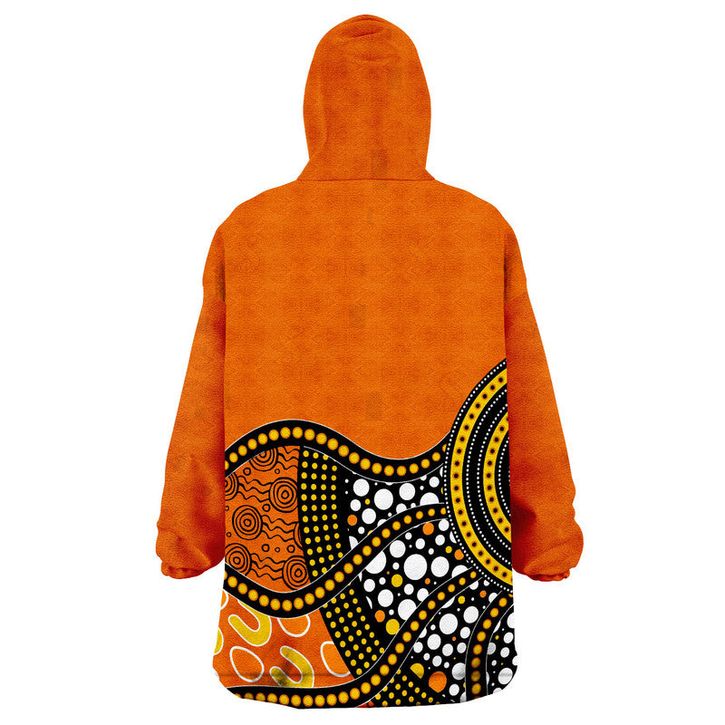 Perth Scorchers Wearable Blanket Hoodie Aboriginla Mix Patterns Jersey - Vibe Hoodie Shop