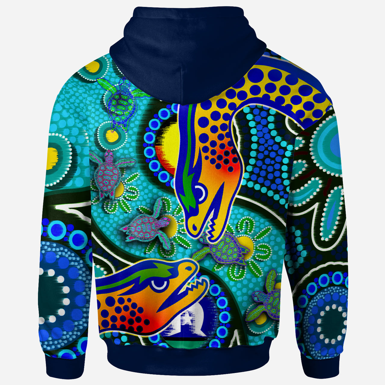 Eels Rugby Hoodie - Custom Indigenous Eels With Aboriginal and Torres Strait Islanders Flag RLT13 - Vibe Hoodie Shop