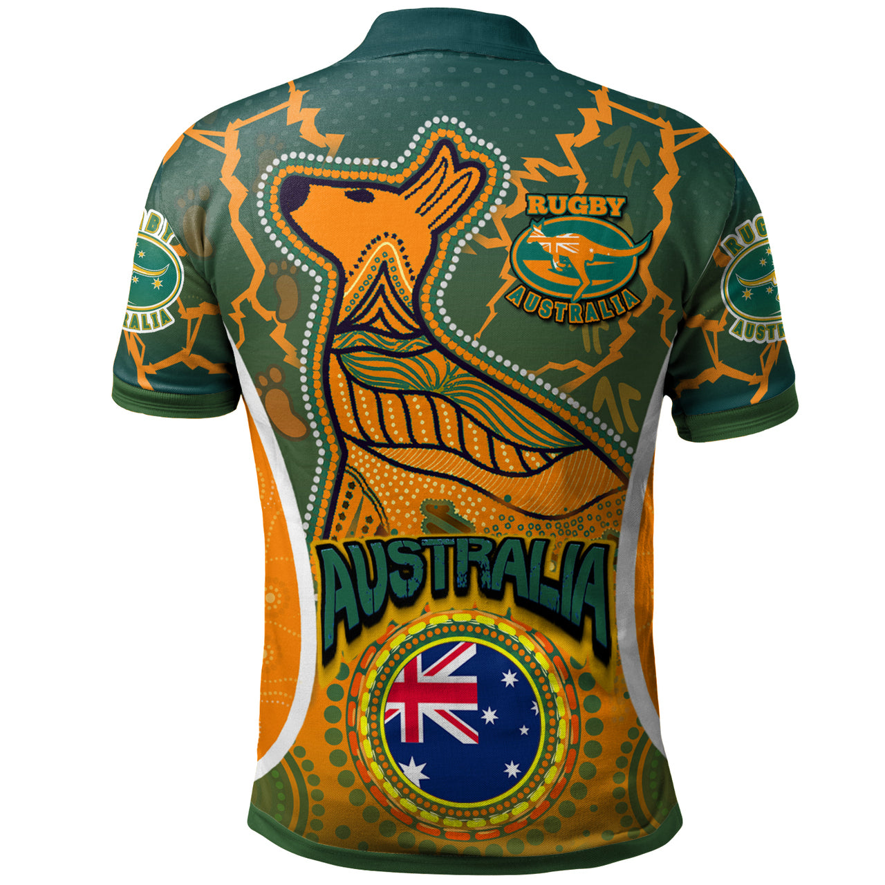 Australia National Rugby Union Custom Aboriginal Polo shirt - The Indigenous 2022 Wallabies Squad RLT13 - Vibe Hoodie Shop