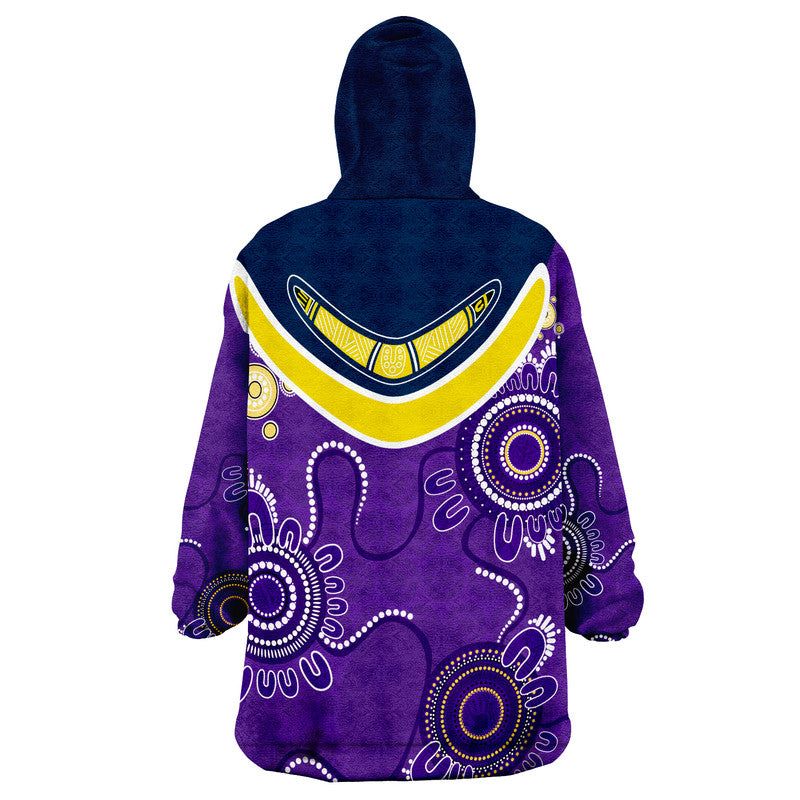 Go Storm Rugby Aboriginal Boomerang Wearable Blanket Hoodie - Vibe Hoodie Shop