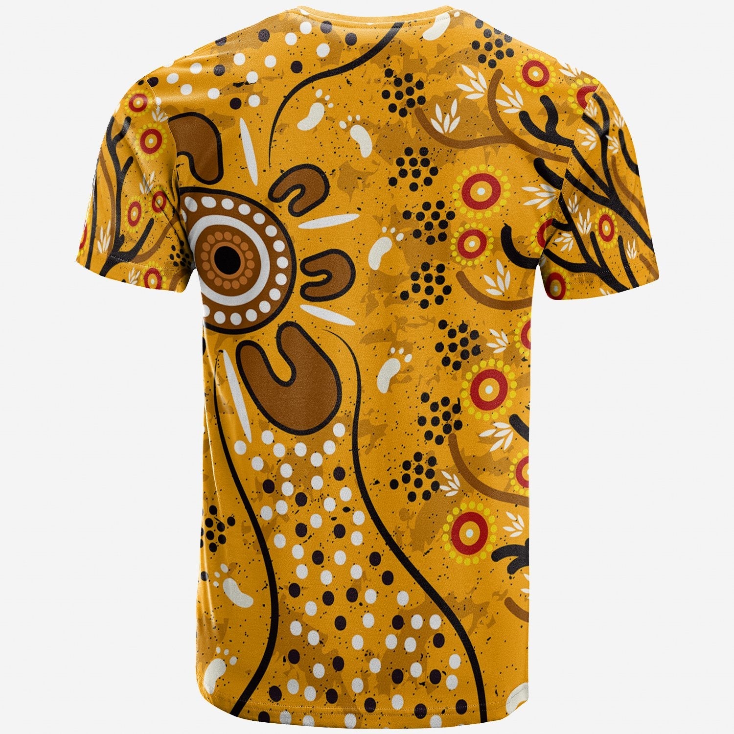 T shirt - Aboriginal Art In Spring Style - Vibe Hoodie Shop