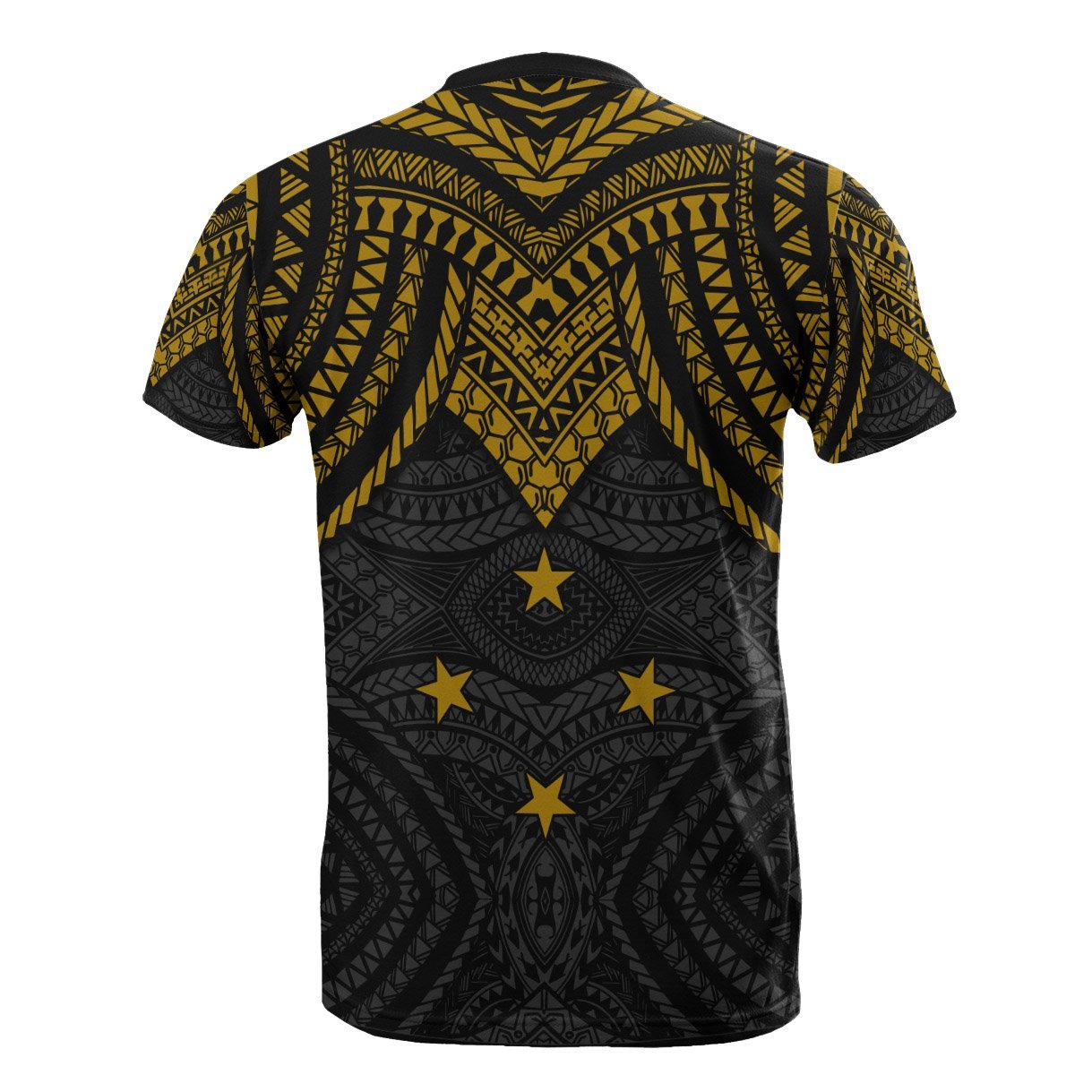 Vibe Hoodie Yap T shirt - Micronesian Pattern Gold Armor Style - Vibe Hoodie Shop
