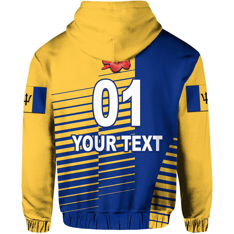 (Custom Personalised) Barbados Cricket Pride Zip Up And Pullover Hoodie Simple Style LT8 - Vibe Hoodie Shop