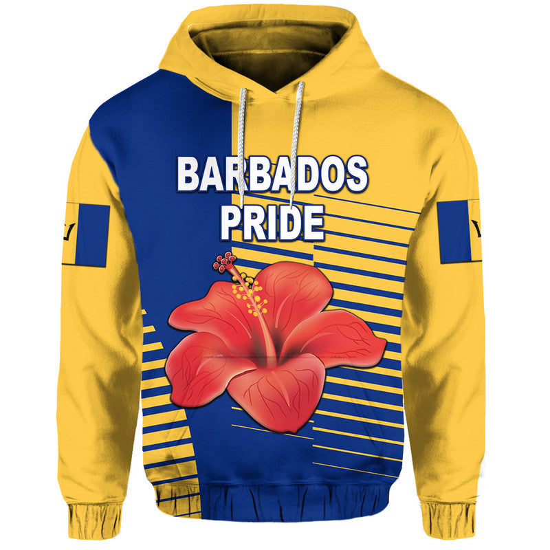 (Custom Personalised) Barbados Cricket Pride Zip Up And Pullover Hoodie Simple Style LT8 - Vibe Hoodie Shop