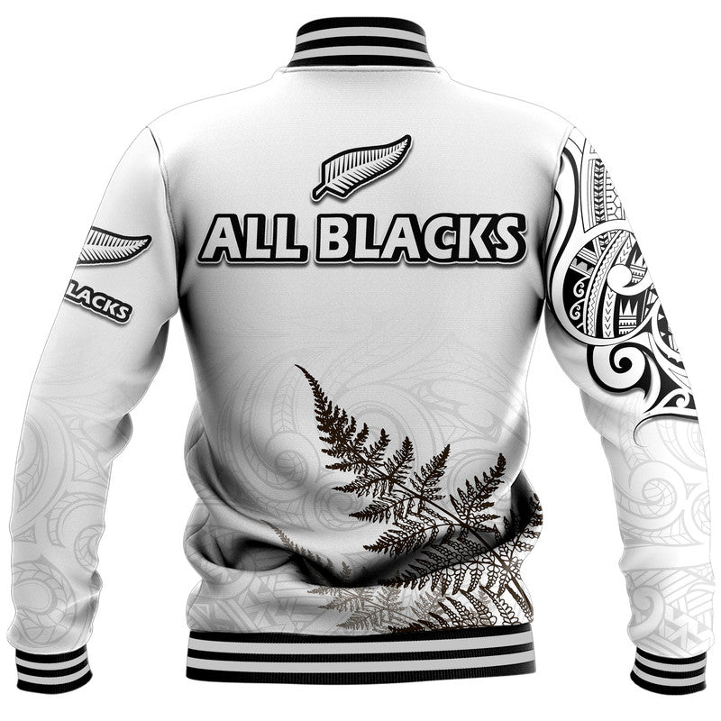 New Zealand Silver Fern Rugby Baseball Jacket Maori Ethics Style - Vibe Hoodie Shop