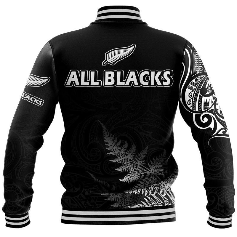 New Zealand Silver Fern Rugby Baseball Jacket Maori Ethics Style - Vibe Hoodie Shop