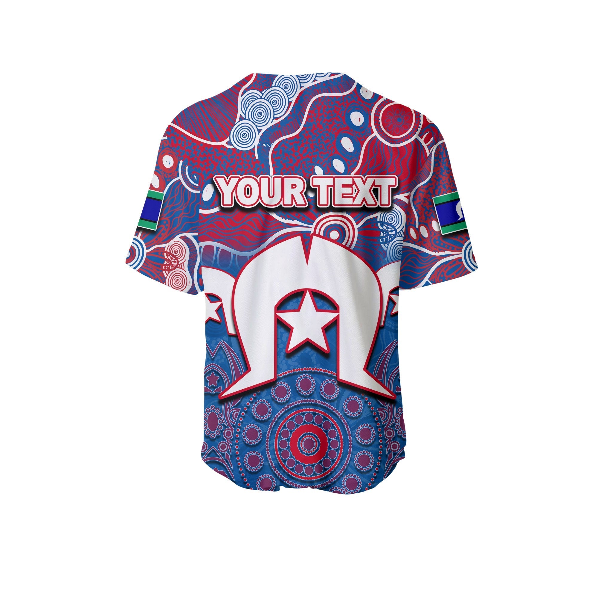 (Custom Personalised) Bulldogs Australian Football Torres Strait Islanders Mix Aboriginal Baseball Jersey - Vibe Hoodie Shop