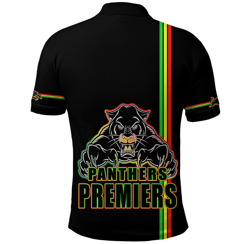 Penrith Panthers Premiers Polo Shirt Angry Panther Simple Style LT9 - Vibe Hoodie Shop