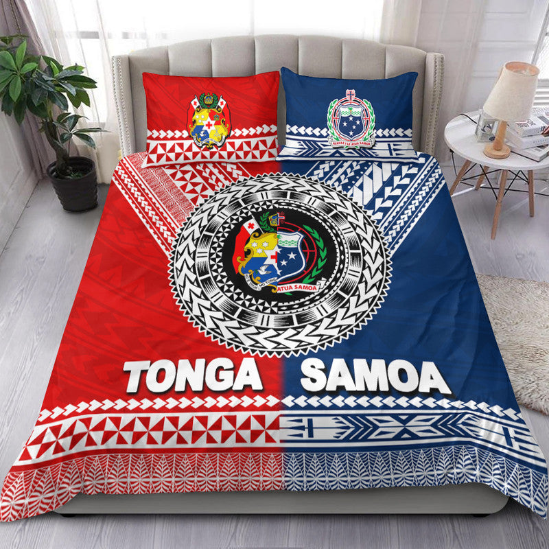 Tonga And Samoa TokoUso Polynesian Bedding Set - Vibe Hoodie Shop