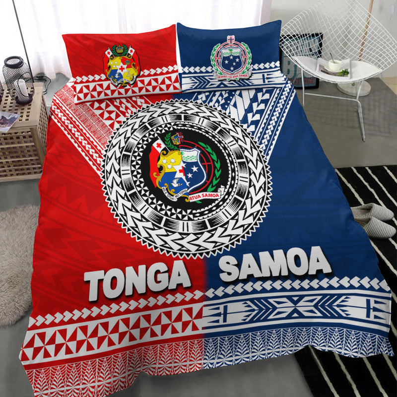 Tonga And Samoa TokoUso Polynesian Bedding Set - Vibe Hoodie Shop