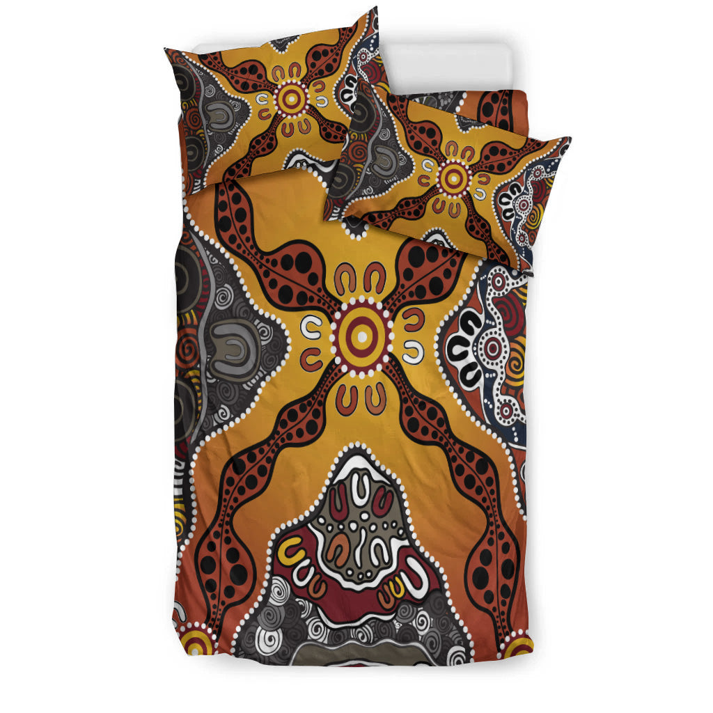 Aboriginal Art Special Vibes Bedding Set Indigenous - Vibe Hoodie Shop
