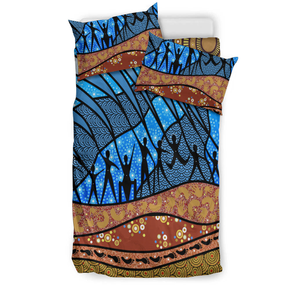 Aboriginal NAIDOC Indigenous People Bedding Set - Vibe Hoodie Shop