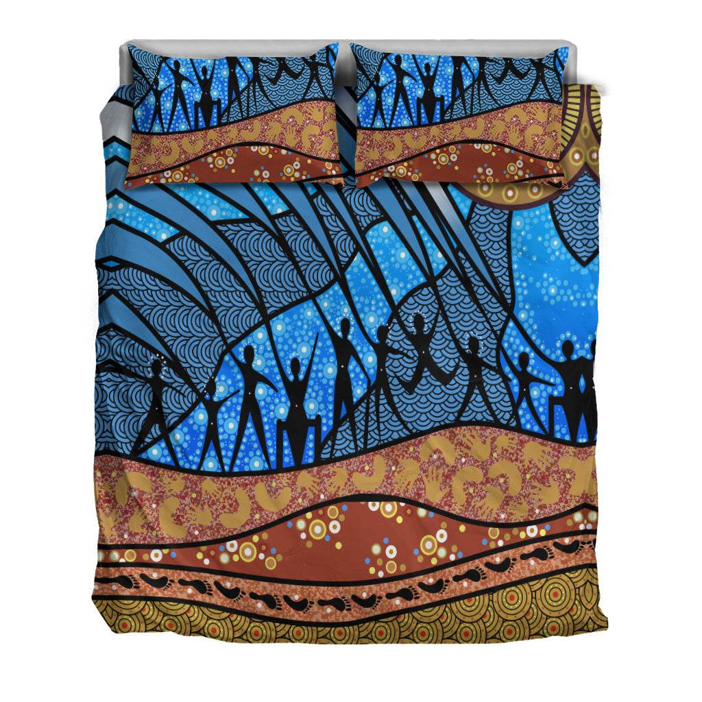 Aboriginal NAIDOC Indigenous People Bedding Set - Vibe Hoodie Shop