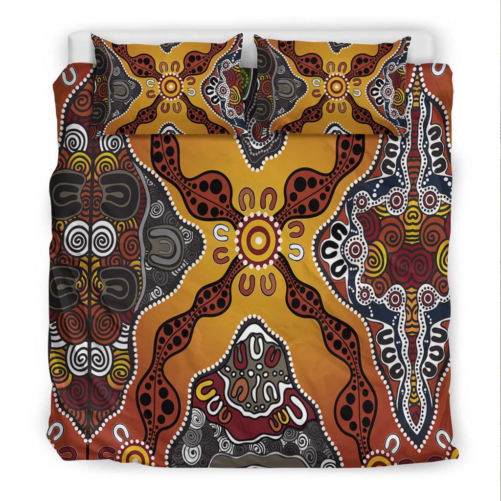 Aboriginal Art Special Vibes Bedding Set Indigenous - Vibe Hoodie Shop