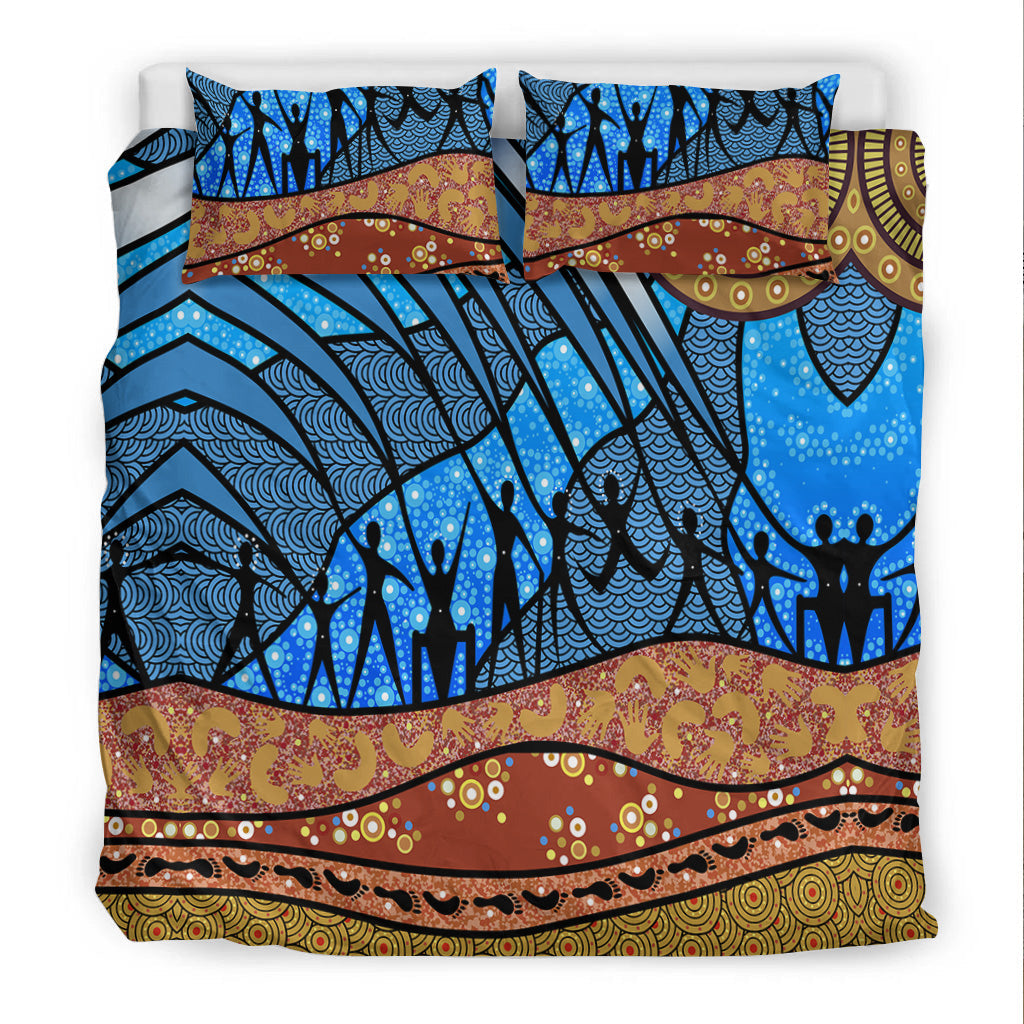 Aboriginal NAIDOC Indigenous People Bedding Set - Vibe Hoodie Shop