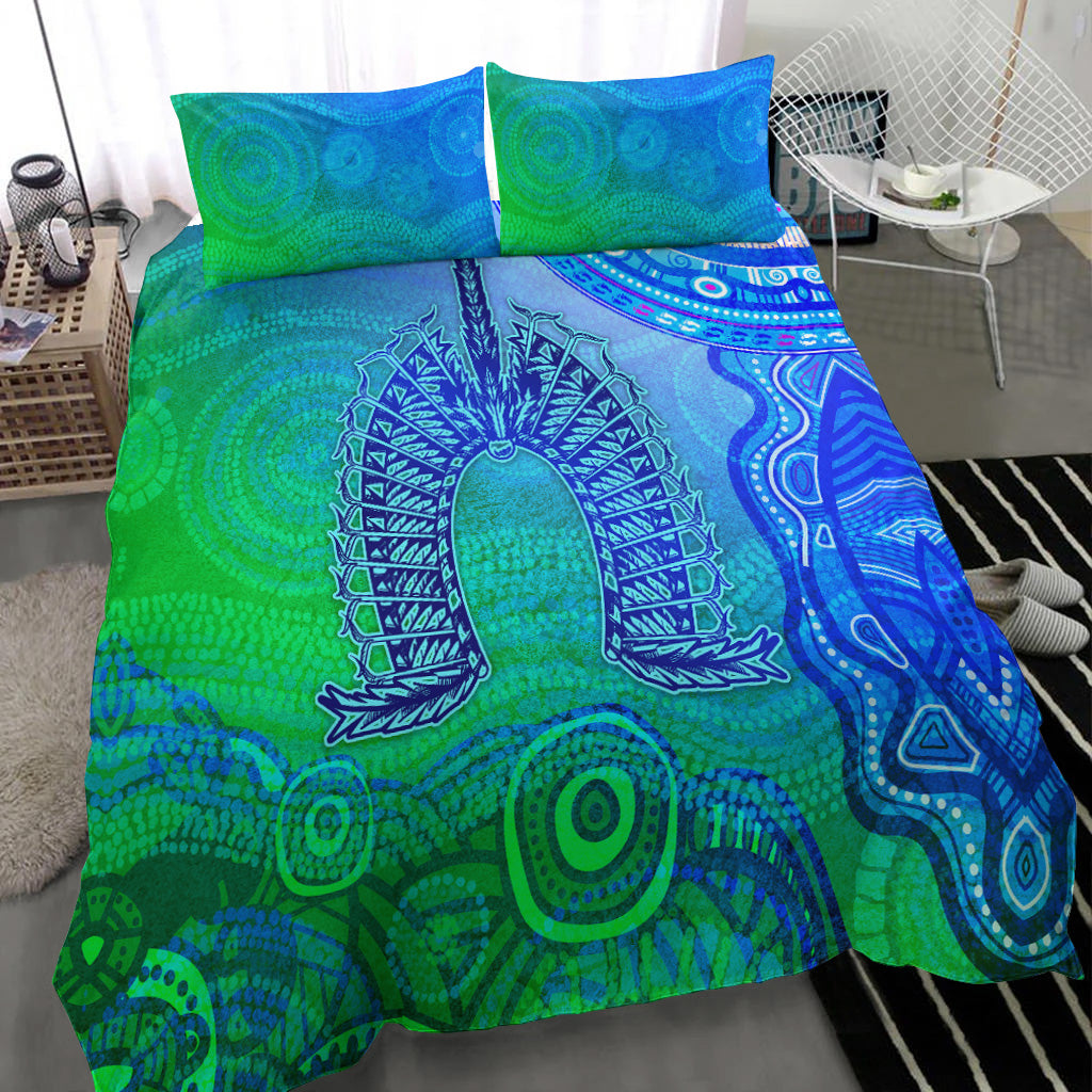 Aboriginal Torres Strait Islands Bedding Set Wave Vibes - Vibe Hoodie Shop