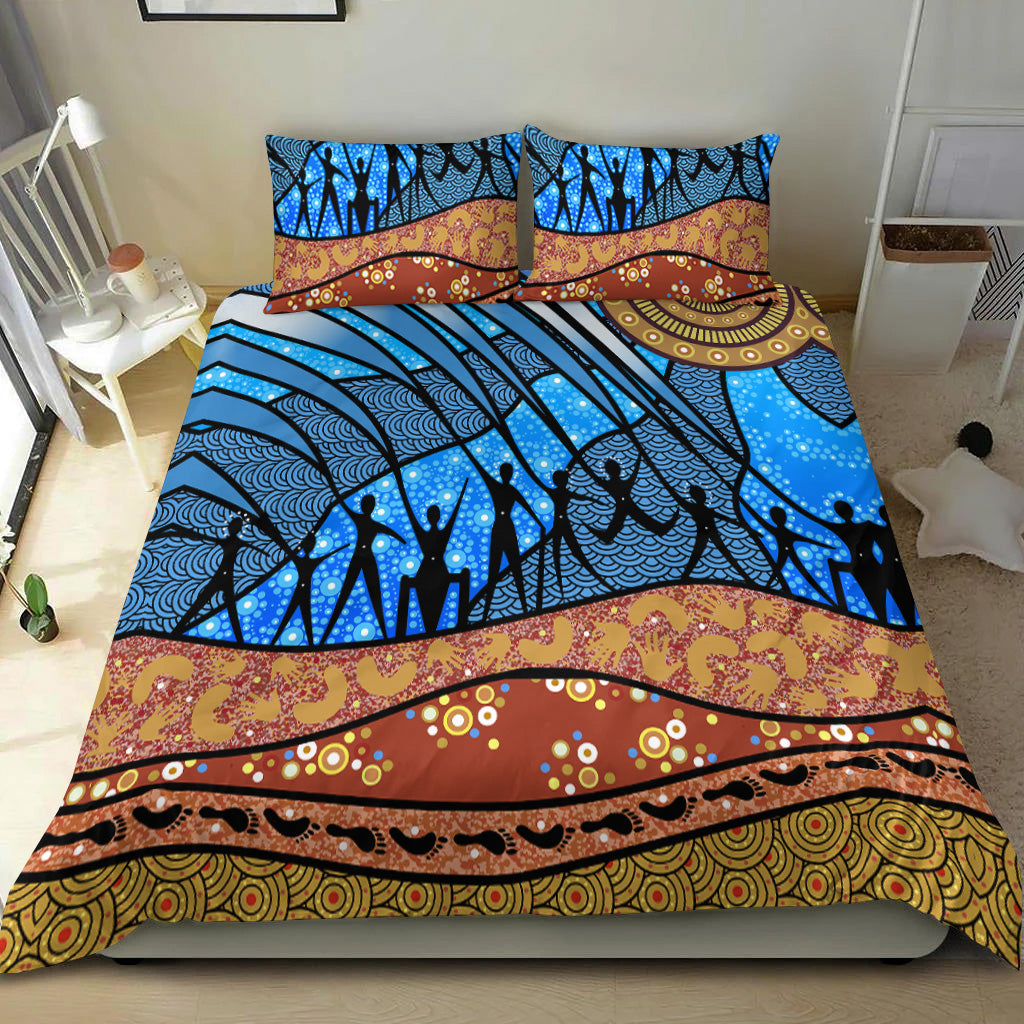 Aboriginal NAIDOC Indigenous People Bedding Set - Vibe Hoodie Shop