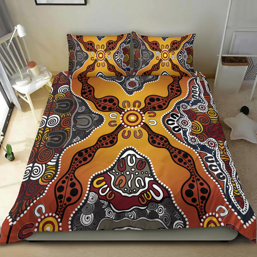 Aboriginal Art Special Vibes Bedding Set Indigenous - Vibe Hoodie Shop