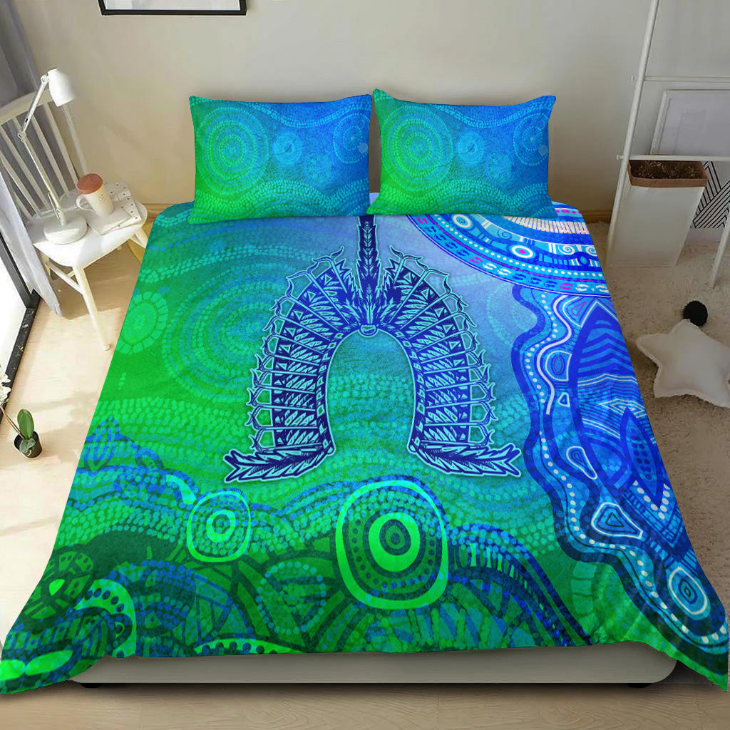 Aboriginal Torres Strait Islands Bedding Set Wave Vibes - Vibe Hoodie Shop