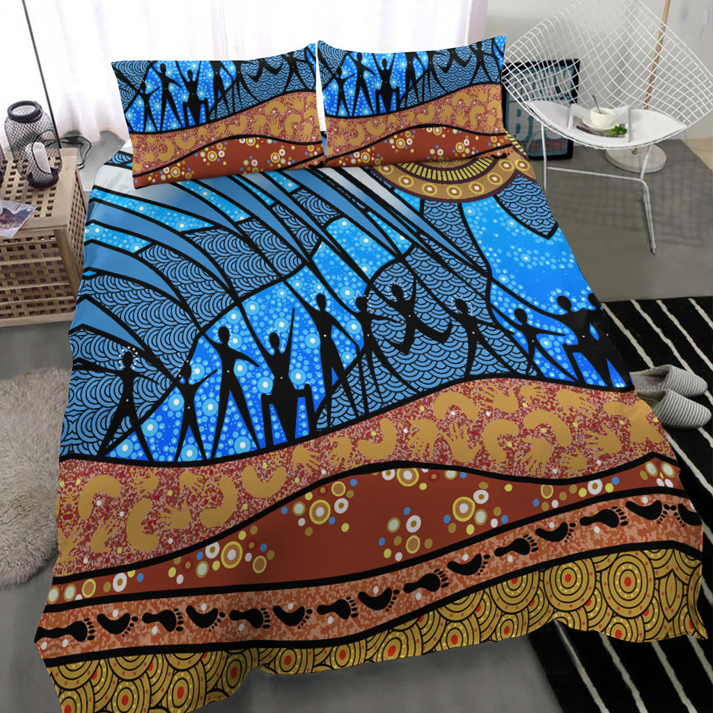 Aboriginal NAIDOC Indigenous People Bedding Set - Vibe Hoodie Shop