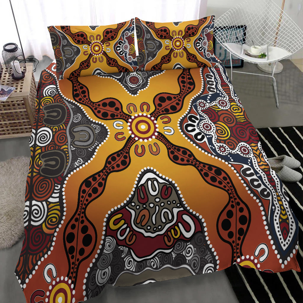 Aboriginal Art Special Vibes Bedding Set Indigenous - Vibe Hoodie Shop