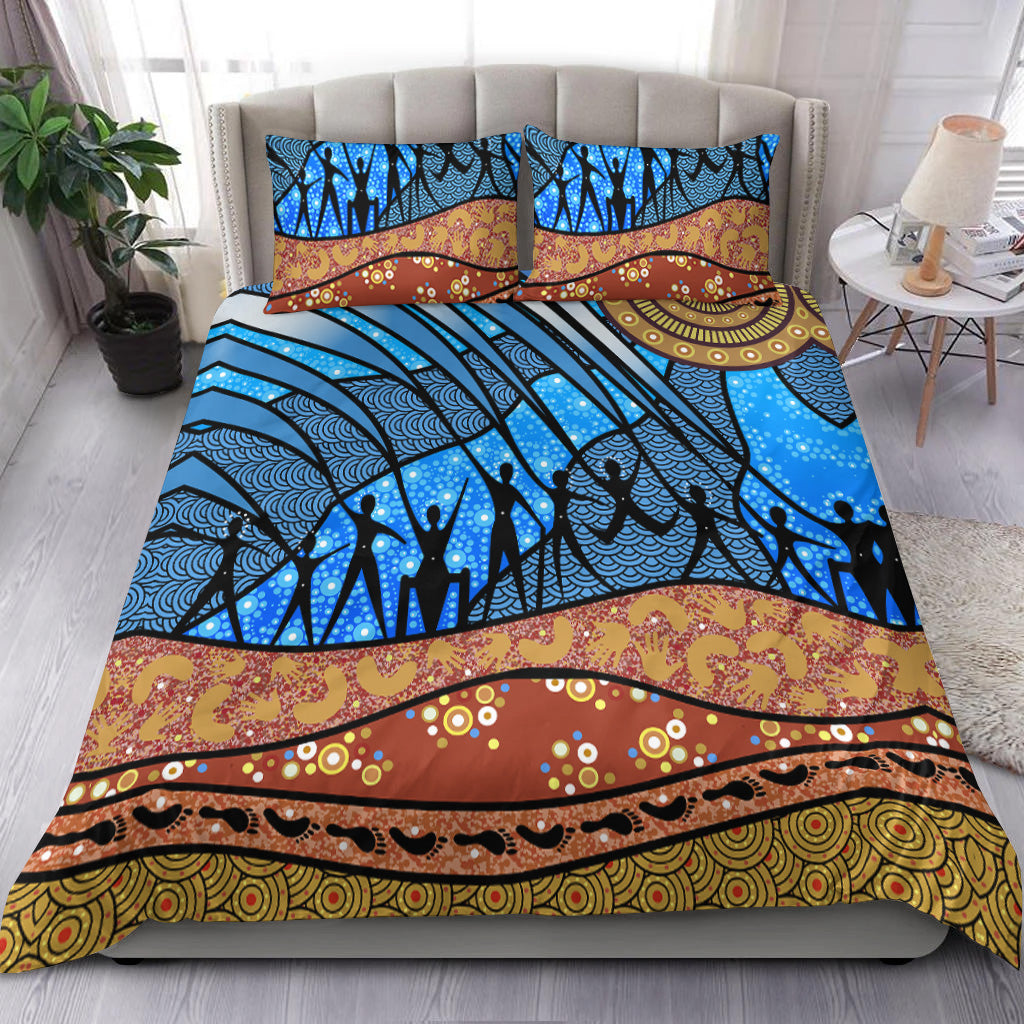 Aboriginal NAIDOC Indigenous People Bedding Set - Vibe Hoodie Shop