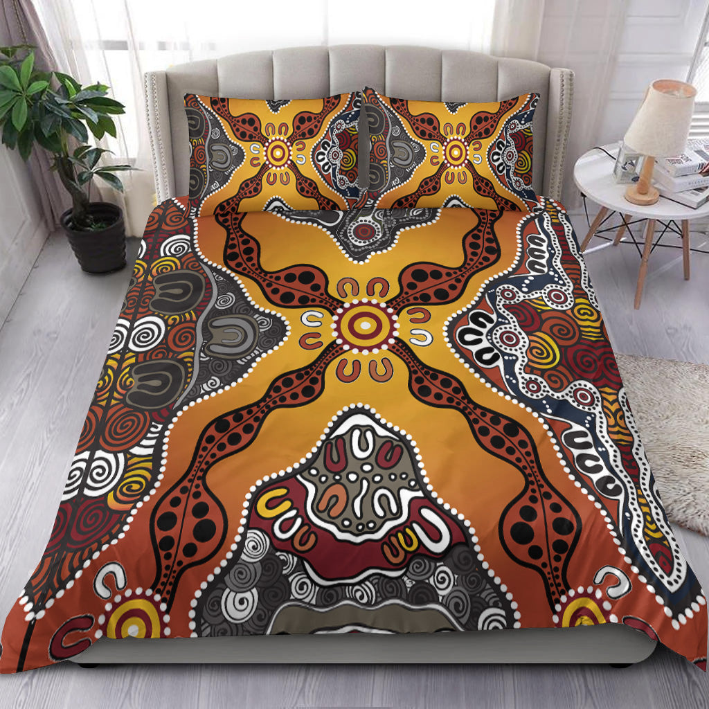 Aboriginal Art Special Vibes Bedding Set Indigenous - Vibe Hoodie Shop